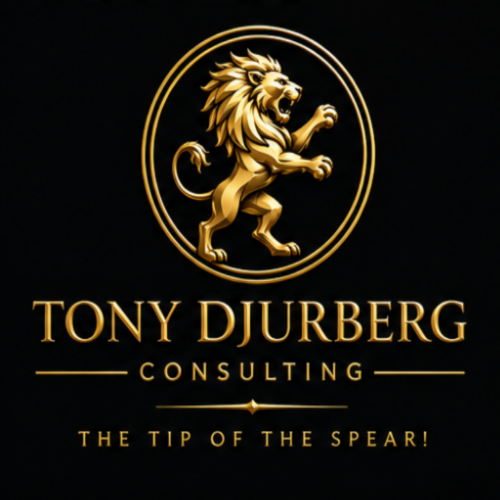 Tony Djurberg Consulting – Lejonlogotyp